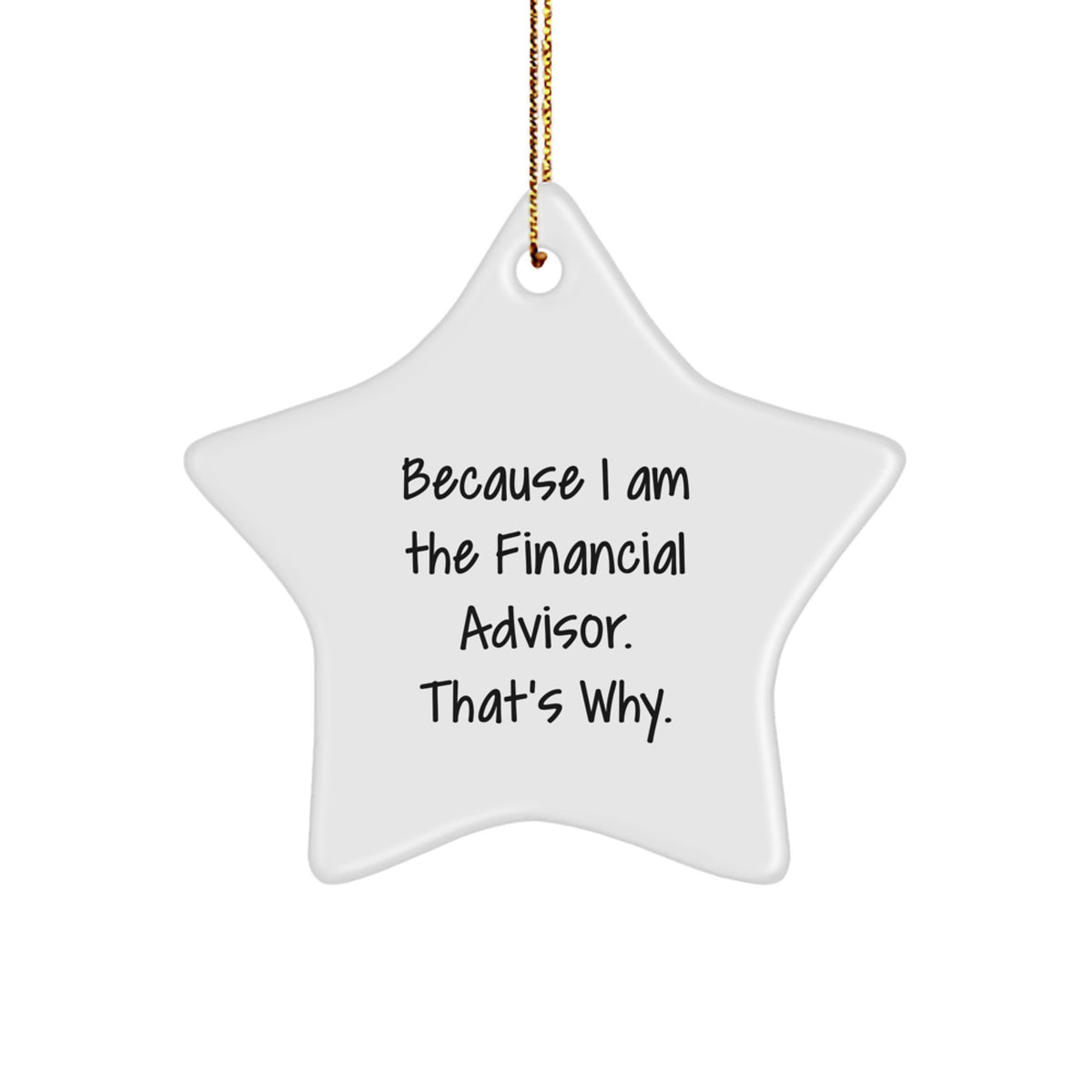 Bold Financial Advisor Essential Christmas Ornament for Neighbors Gift - Image 1