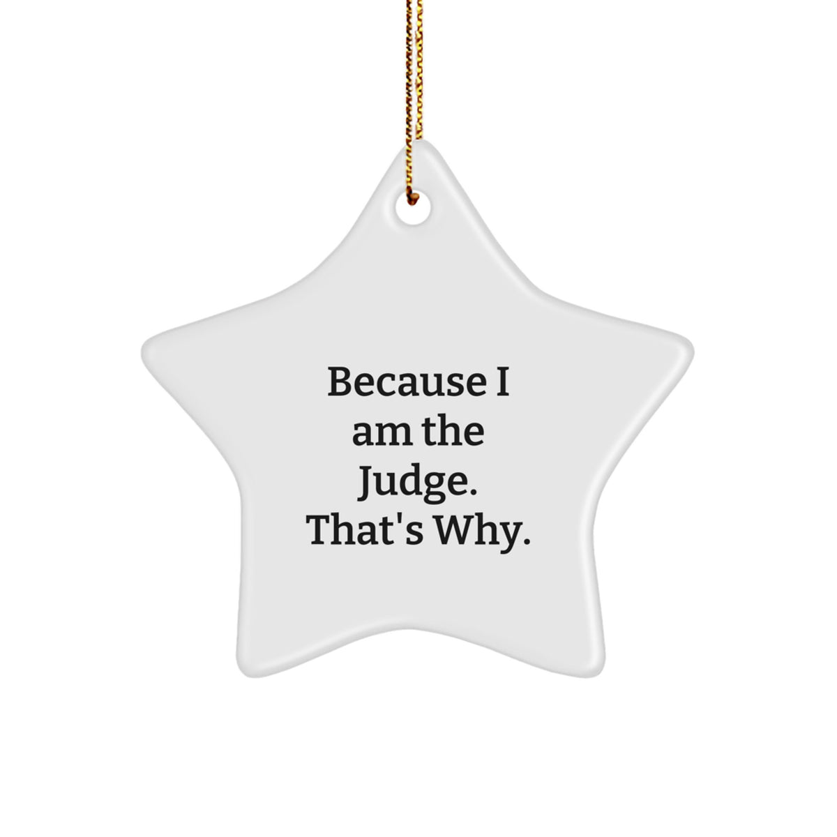 Judge Keepsake Christmas Ornament for Him Gift - Image 1