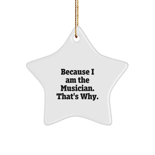 Teen Musician Star Ornament Memento for Teens Christmas Gift - Image 1