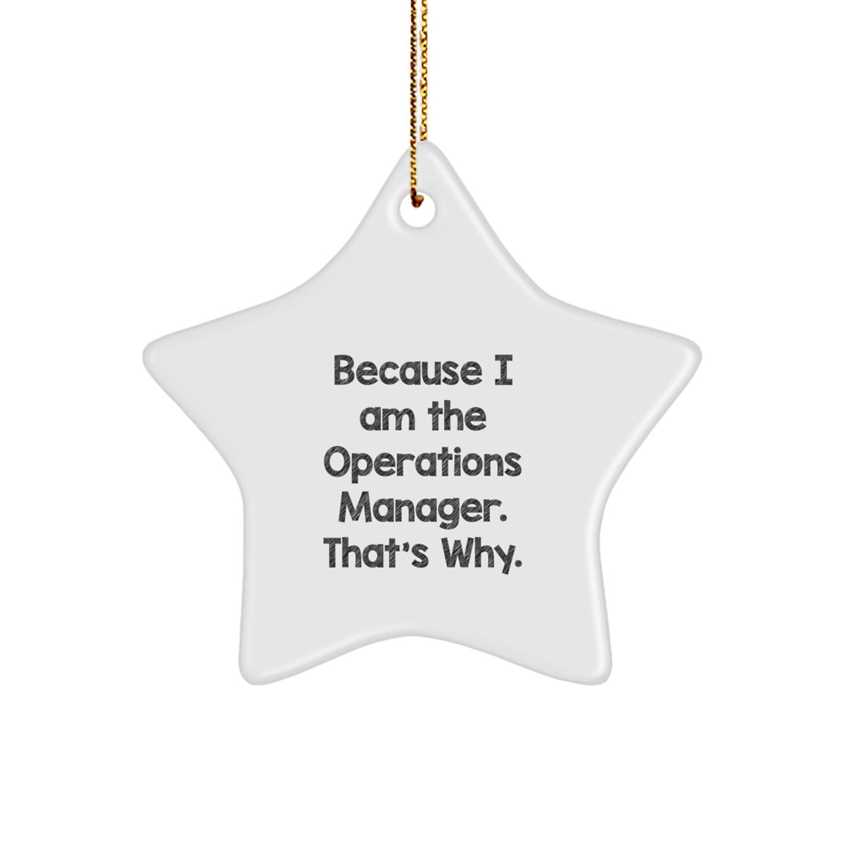 Christmas Gift for Her Operations Manager Star Ornament Present - Image 1