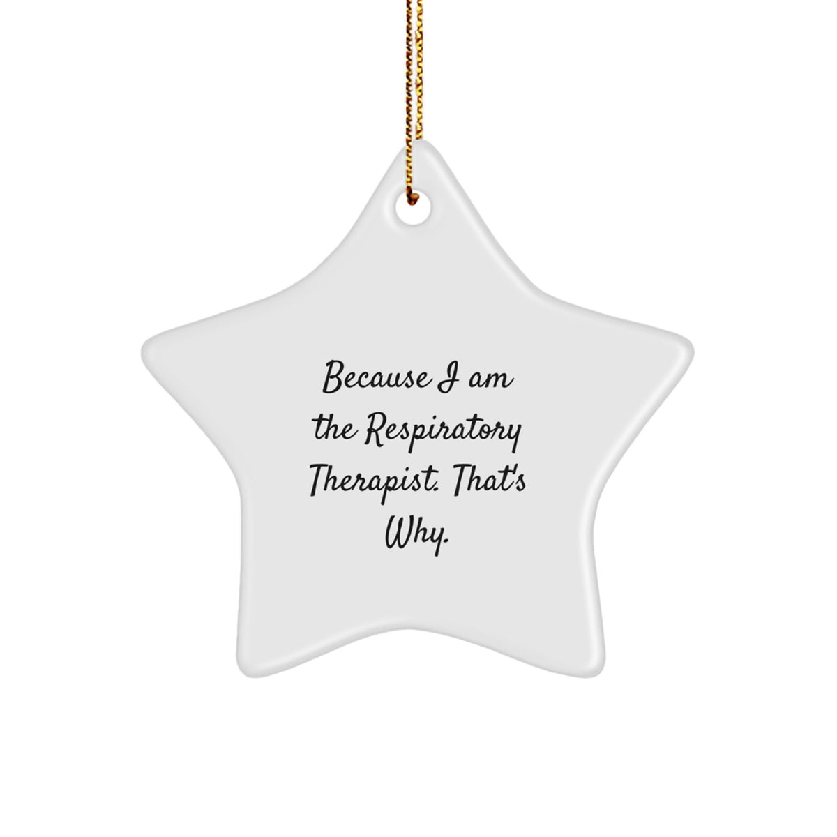 Respiratory Therapist Star Ornament Favorite for Kids Christmas Gift - Image 1