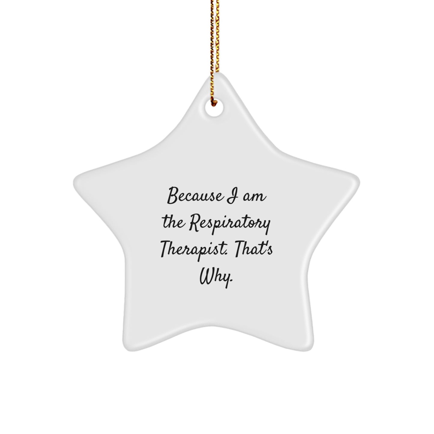 Respiratory Therapist Star Ornament Favorite for Kids Christmas Gift - Image 1