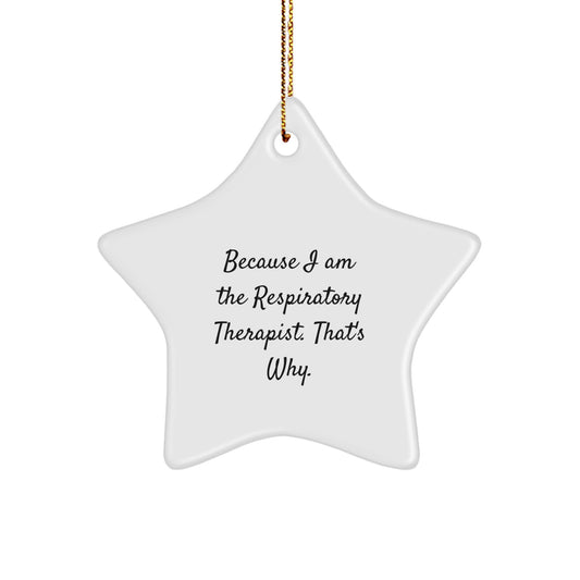 Respiratory Therapist Star Ornament Favorite for Kids Christmas Gift - Image 1