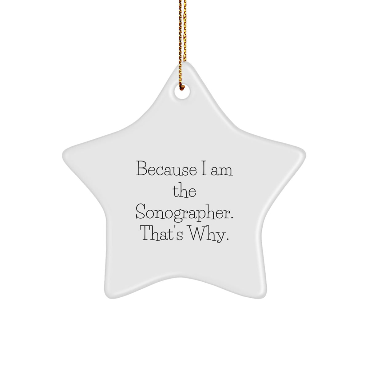 Sonographer Favorite Star Ornament for Kids Bright Shine Christmas Gift - Image 1