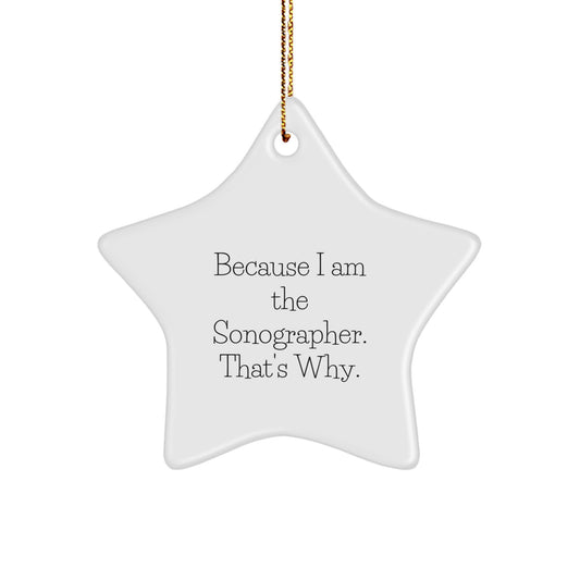 Sonographer Favorite Star Ornament for Kids Bright Shine Christmas Gift - Image 1