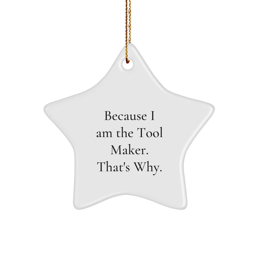 Tool Maker Star Ornament Idea for Coworkers Christmas Gift - Image 1
