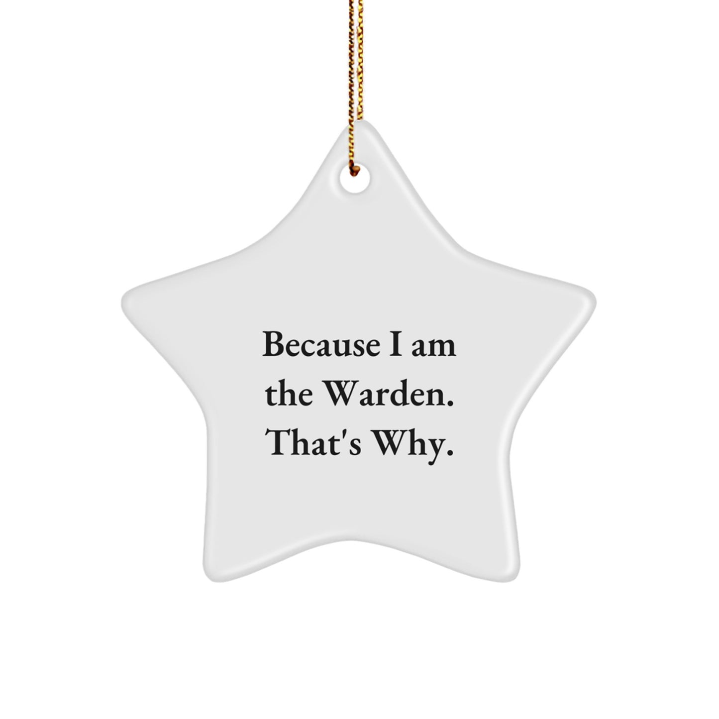 Warden Star Ornament Treasure for Family Christmas Gift - Image 1