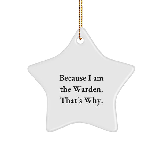 Warden Star Ornament Treasure for Family Christmas Gift - Image 1