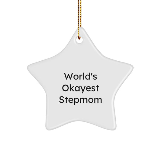 Christmas Gift Stepmom Star Ornament for Her Present Keepsake - Image 1
