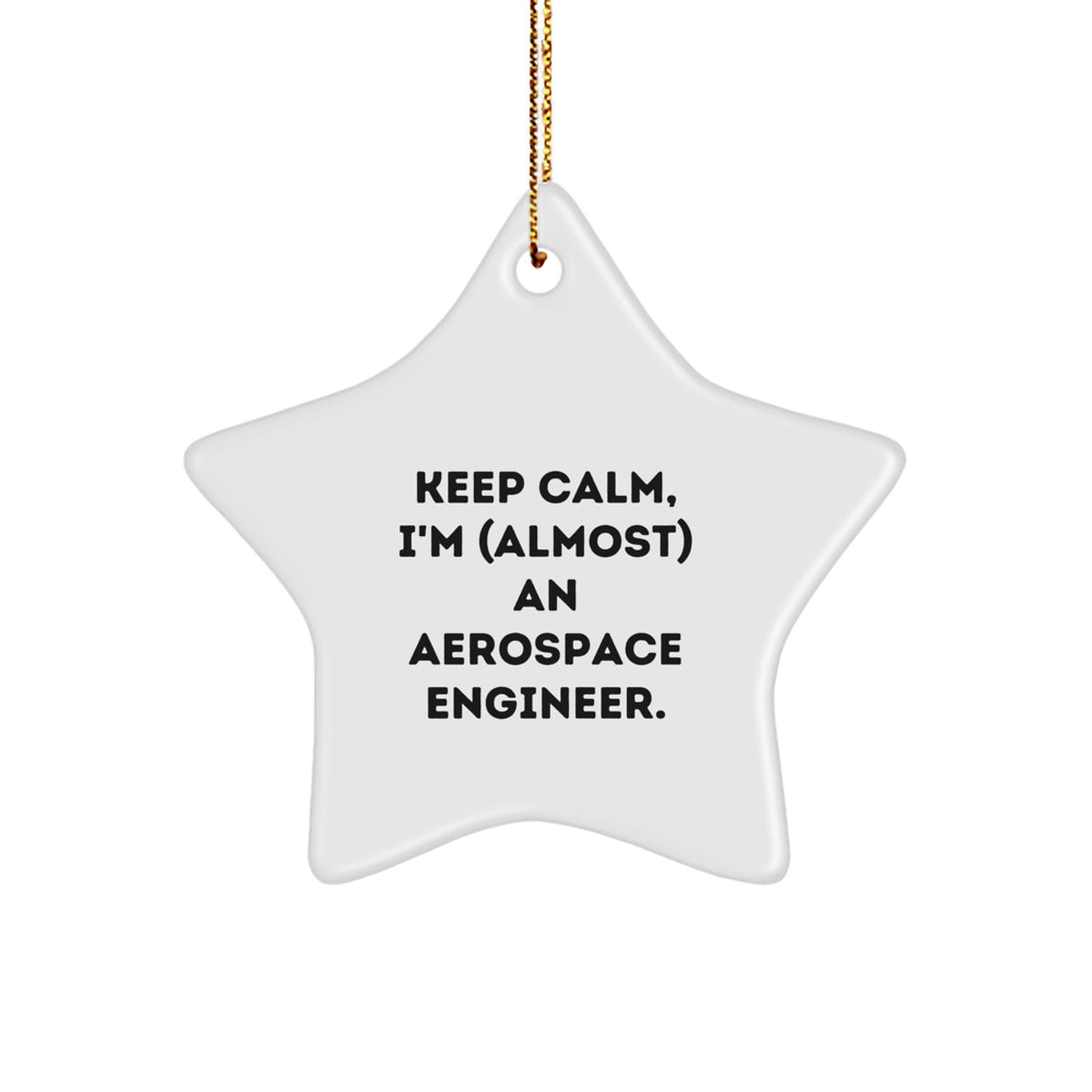 Aerospace Engineer Keepsake Christmas Ornament for Him Gift - Image 1
