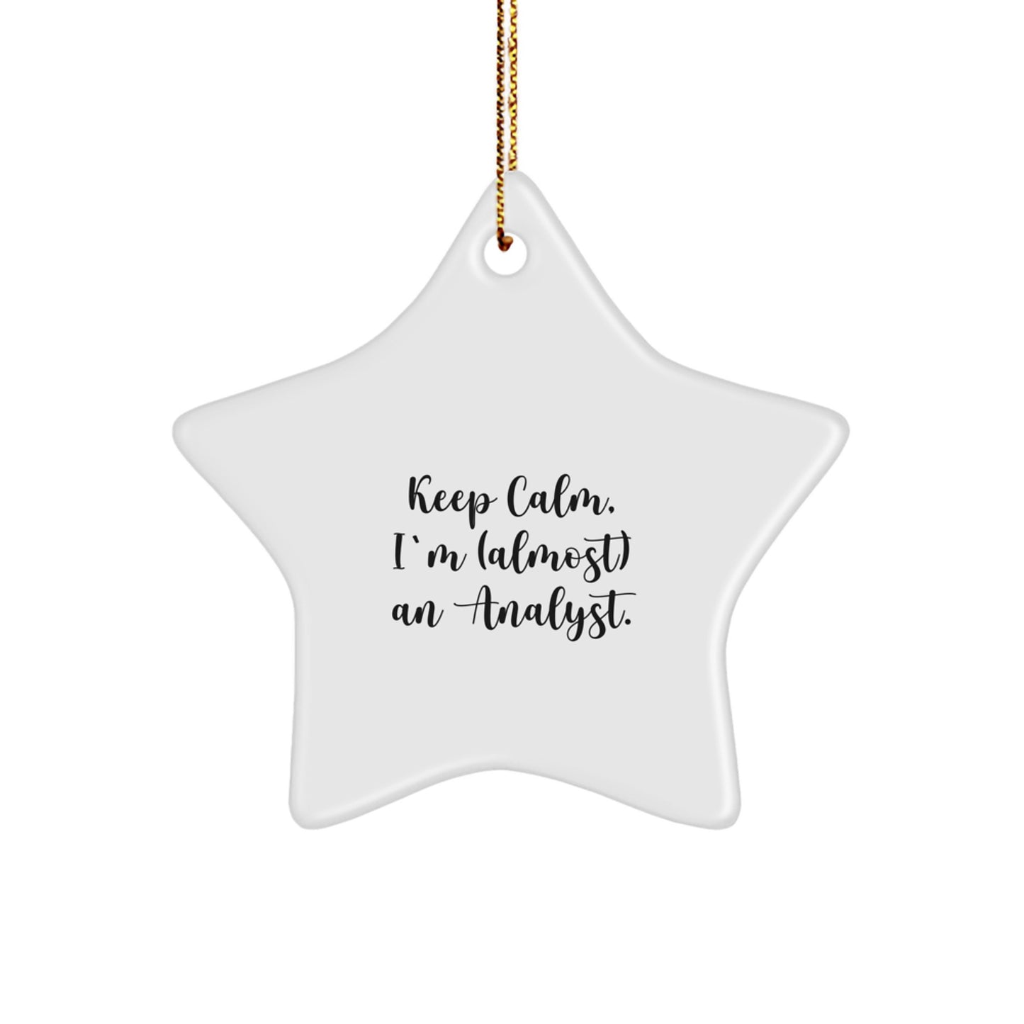 Analyst Keepsake Christmas Ornament for Him Gift – Holiday Tree Decor - Image 1