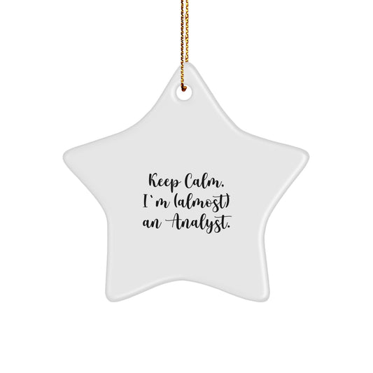 Analyst Keepsake Christmas Ornament for Him Gift – Holiday Tree Decor - Image 1