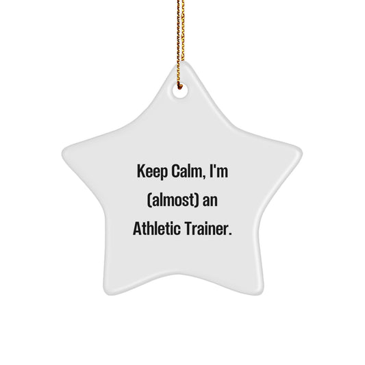 Sarcastic Athletic Trainer Christmas Ornament Gift for Friends, Keep - Image 1