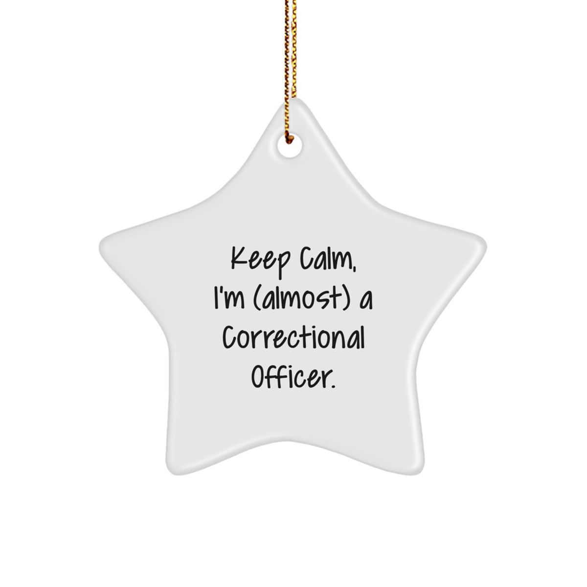 Collectible Correctional Officer Star Ornament for Neighbors Xmas Gift - Image 1