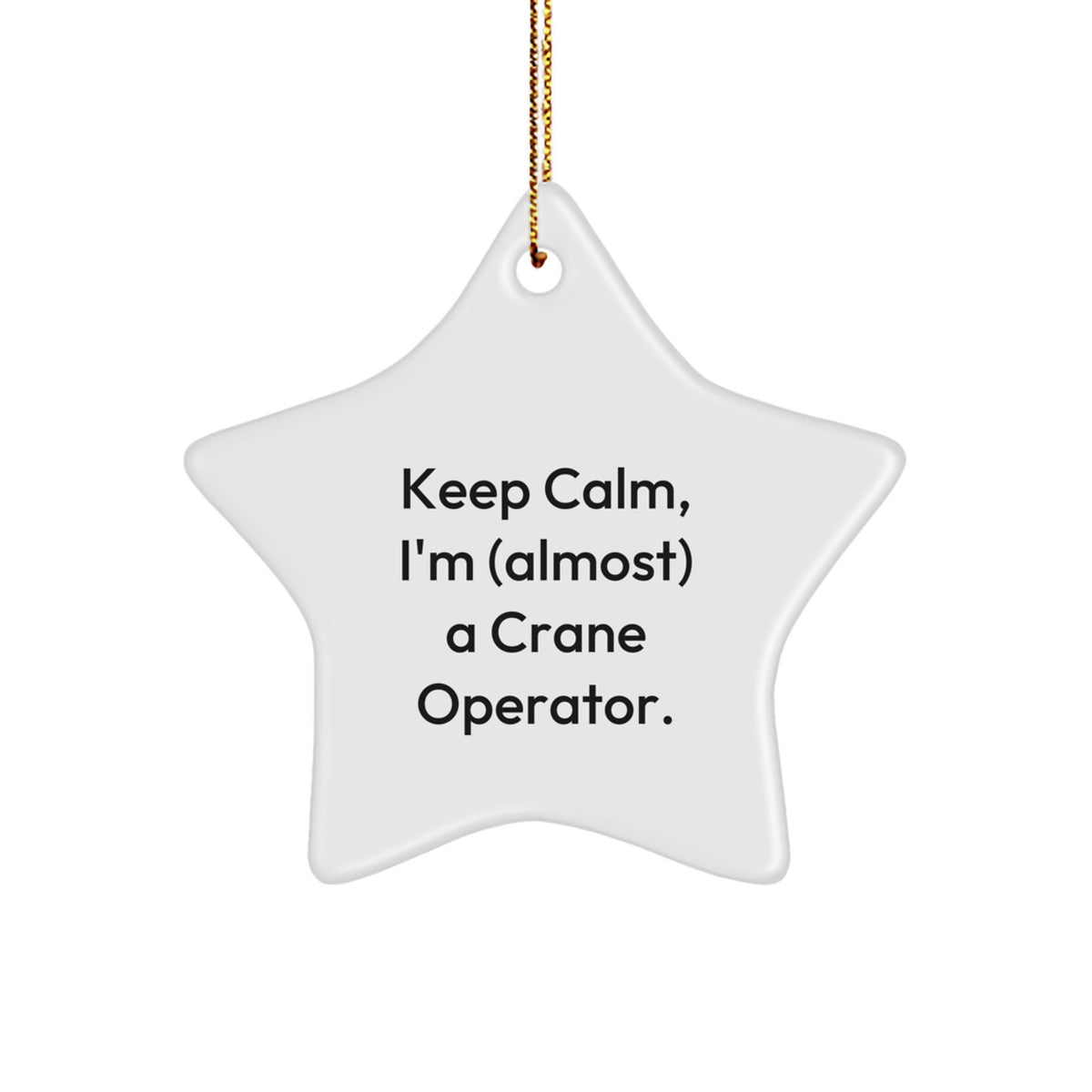 Crane Operator Keepsake Christmas Ornament for Him Gift - Image 1