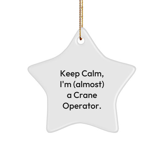 Crane Operator Keepsake Christmas Ornament for Him Gift - Image 1