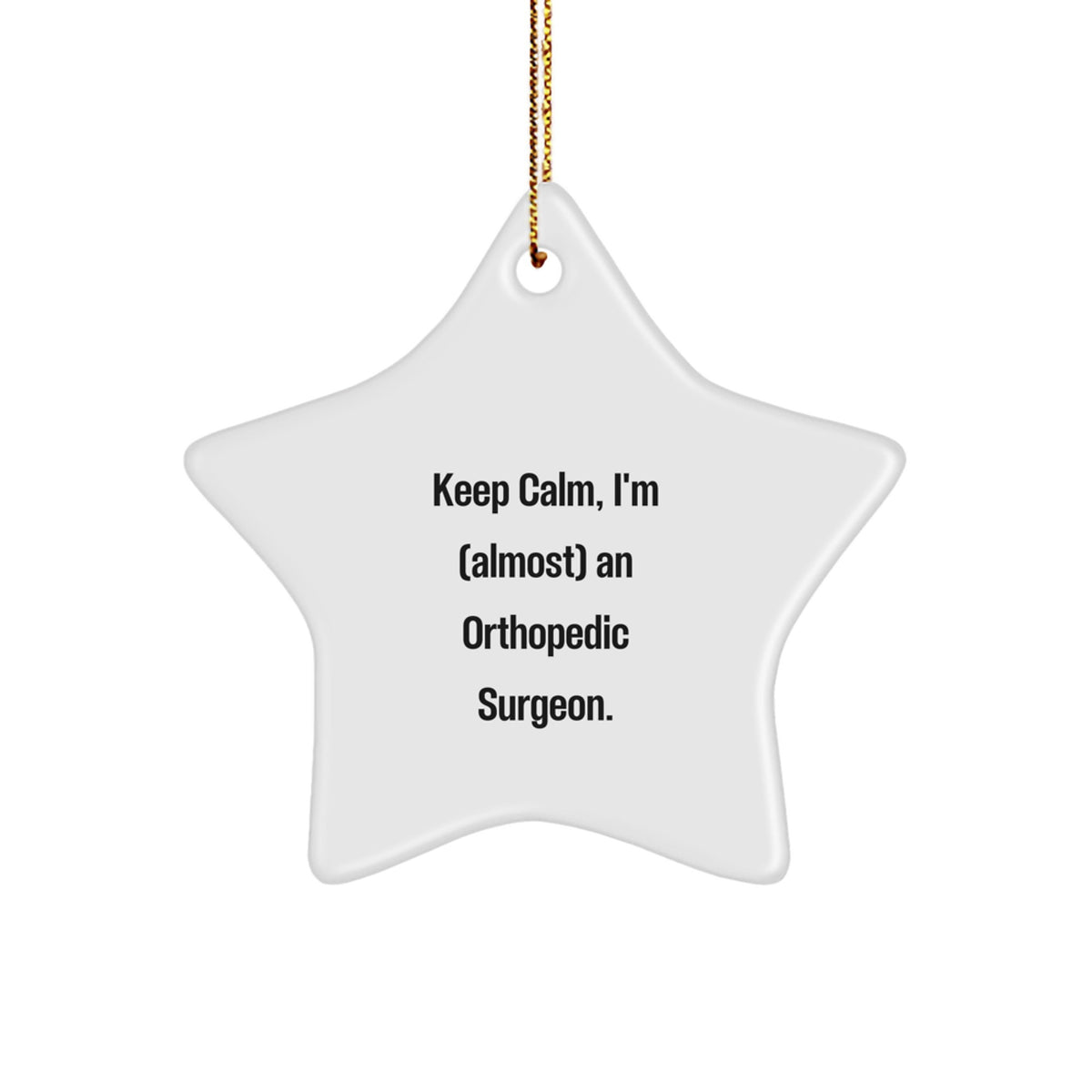Christmas Gift for Her Orthopedic Surgeon Star Ornament Present - Image 1