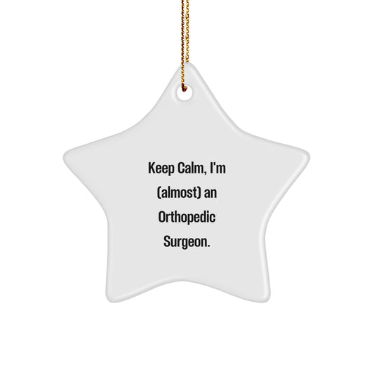 Christmas Gift for Her Orthopedic Surgeon Star Ornament Present - Image 1