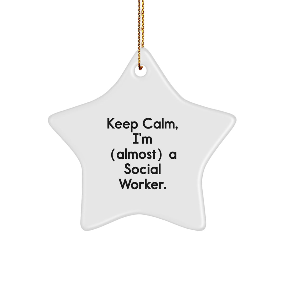 Novelty Christmas Ornament for Friends Social Worker Keepsake Gift - Image 1