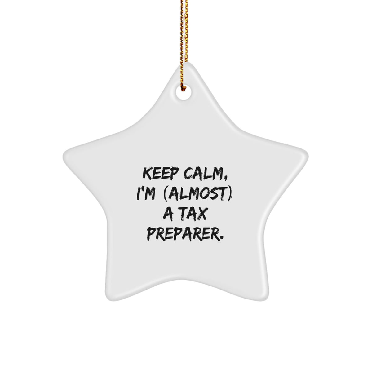 Witty Tax Preparer Novelty Christmas Ornament for Friends Gift - Image 1