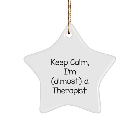Favorite Therapist Star Ornament Christmas Gift for Kids - Image 1
