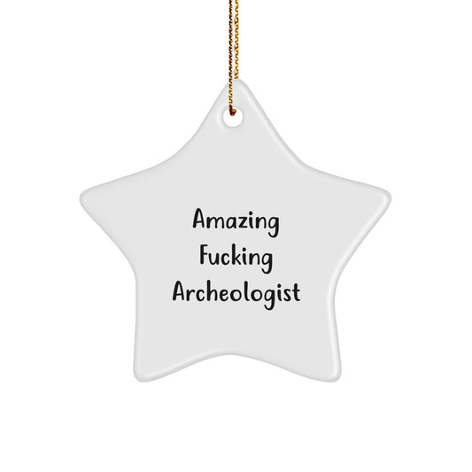 Archeologist Star Ornament for Kids Favorite Christmas Gift - Image 1