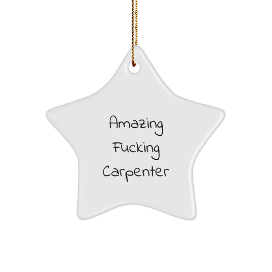 Carpenter Keepsake Christmas Ornament for Him Surprise Gift Limited - Image 1