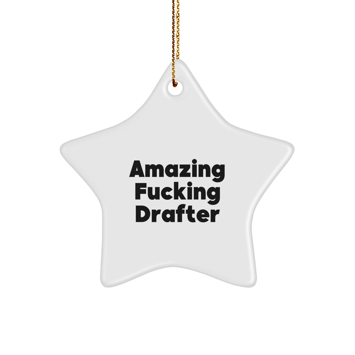 Christmas Ornament Gift for Family Amazing Fucking Drafter - Treasure - Image 1