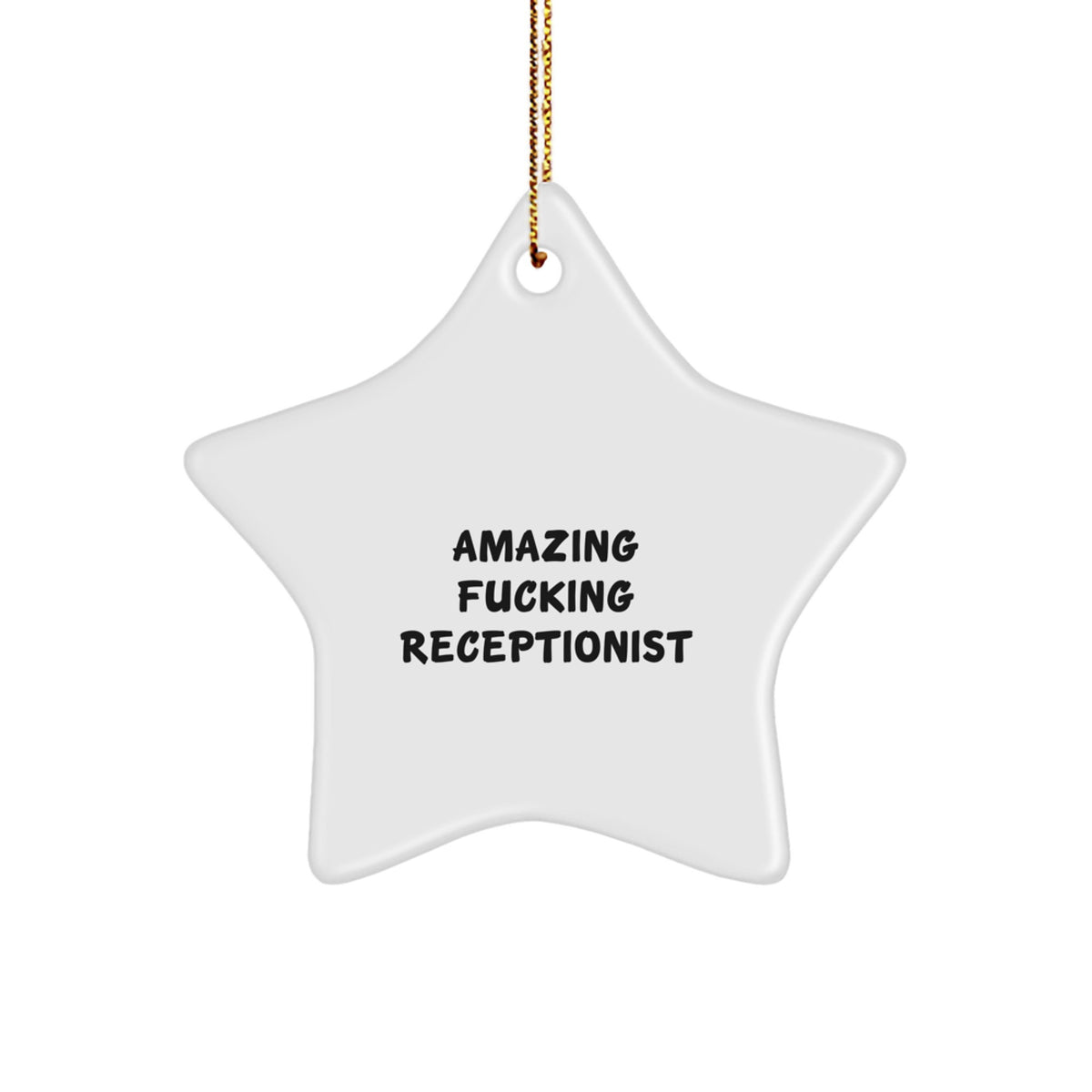 Receptionist Star Ornament for Family Treasure Christmas Unique Gift - Image 1