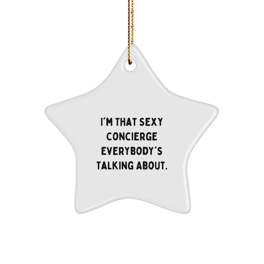 Christmas Gift for Her Concierge Star Ornament Present - Image 1