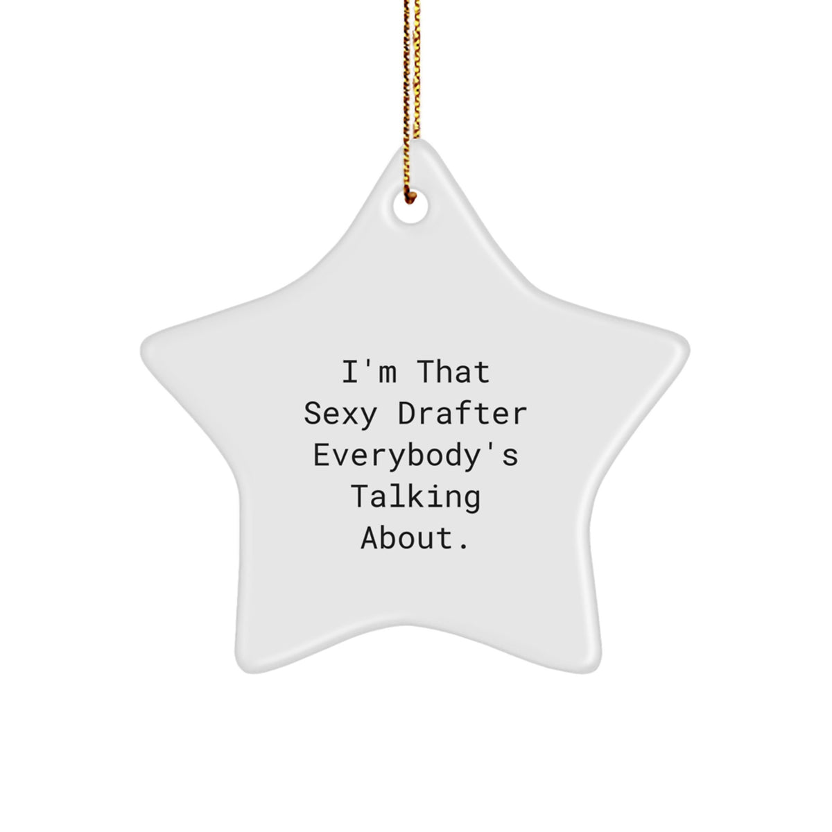Christmas Ornament Gift for Coworkers - Sexy Drafter Idea, Holiday - Image 1
