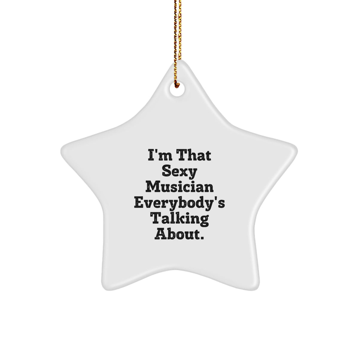 Christmas Gift Playful Musician Christmas Ornament for Teens - Sexy - Image 1