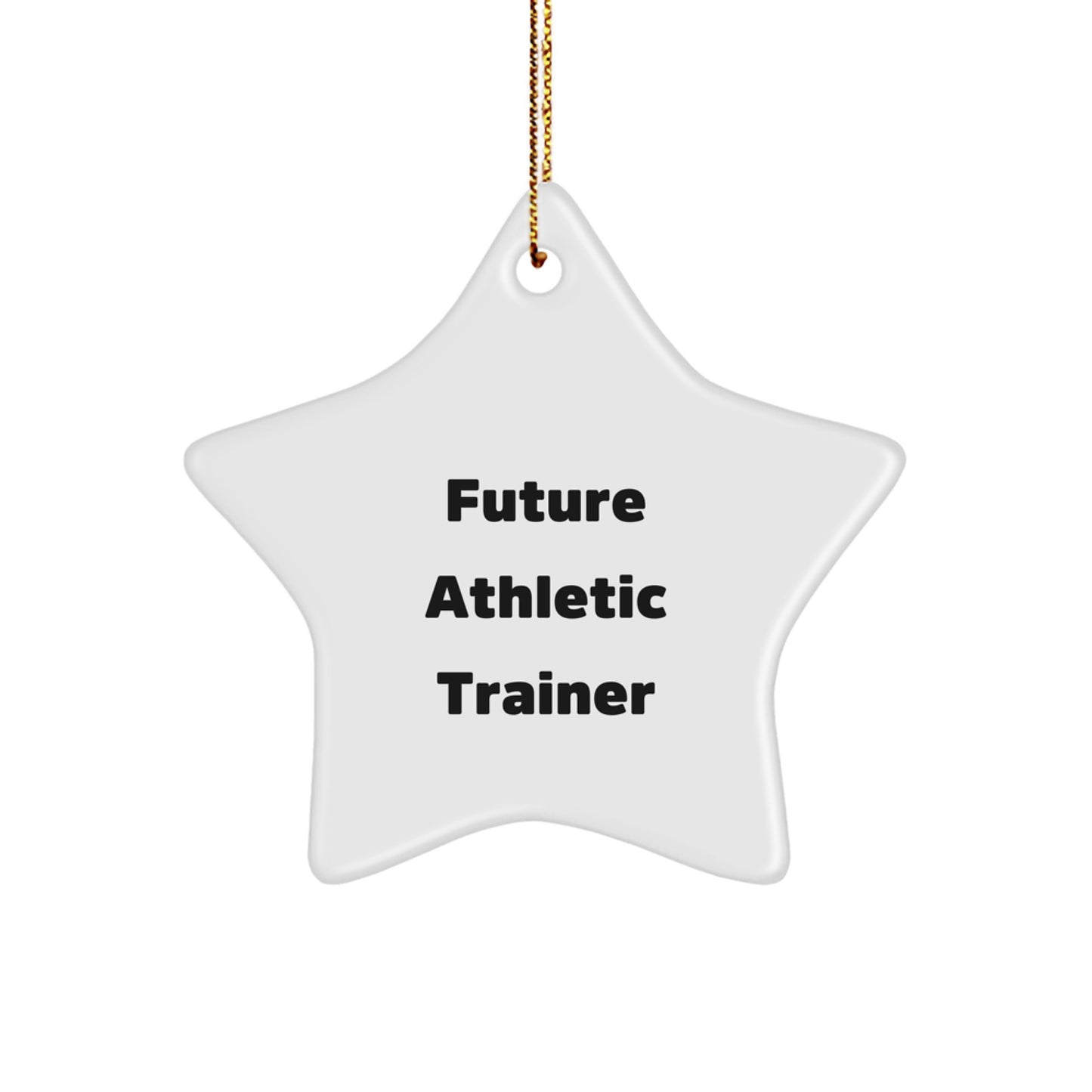 Funny Inspirational Gifts from Friends to Athletic Trainers, Future Star Ornament - Christmas Unique Gifts for Him - Image 1