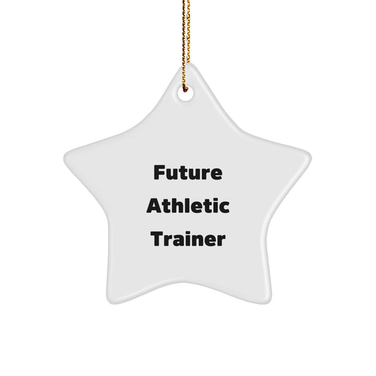 Funny Inspirational Gifts from Friends to Athletic Trainers, Future Star Ornament - Christmas Unique Gifts for Him - Image 1