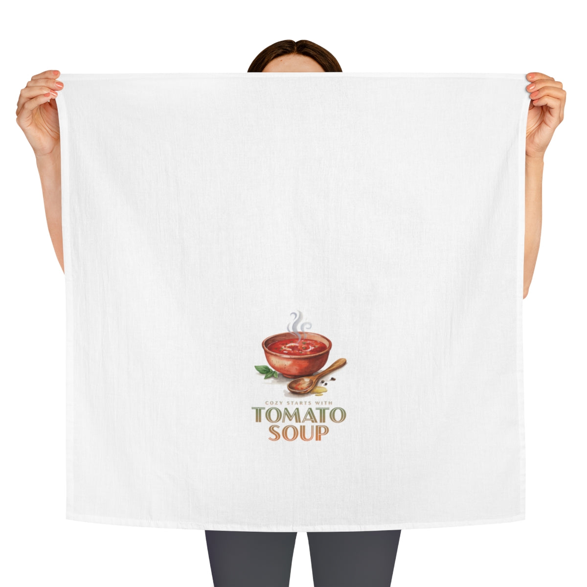 Cozy Starts with Tomato Soup - Fall Tea Towel