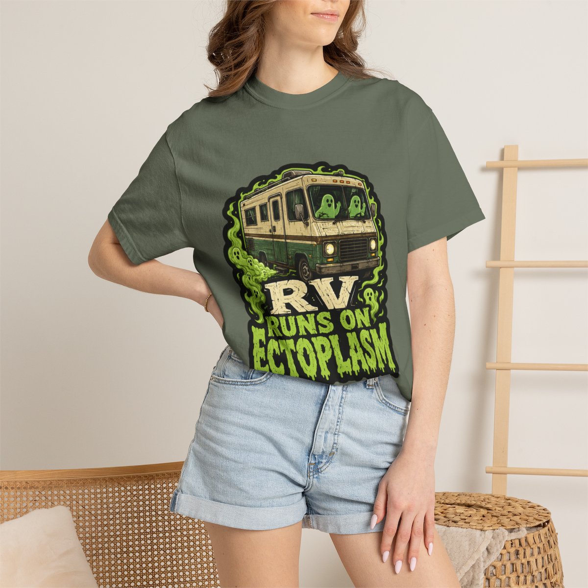 RV Runs on Ectoplasm Halloween T-Shirt