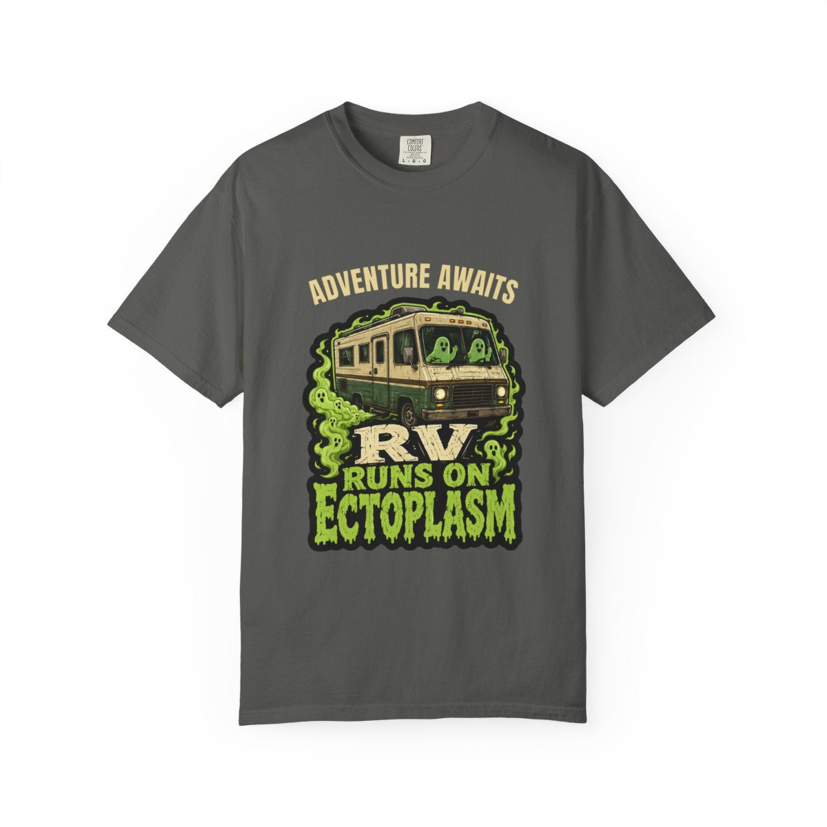 Personalized RV Runs on Ectoplasm Halloween T-Shirt