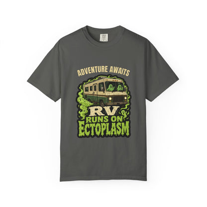 Personalized RV Runs on Ectoplasm Halloween T-Shirt