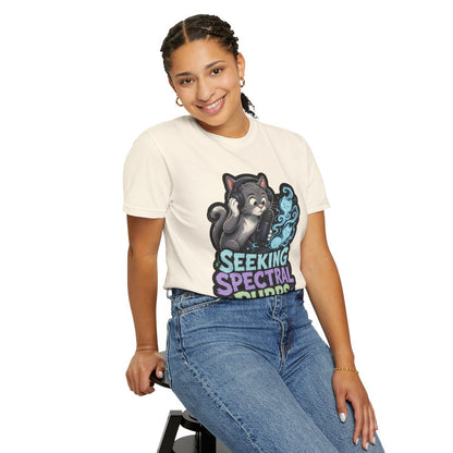 Seeking Spectral Purrs Halloween T-Shirt