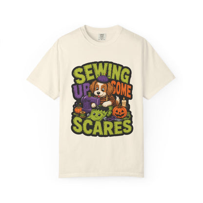 Sewing Up Some Scares Halloween T-Shirt