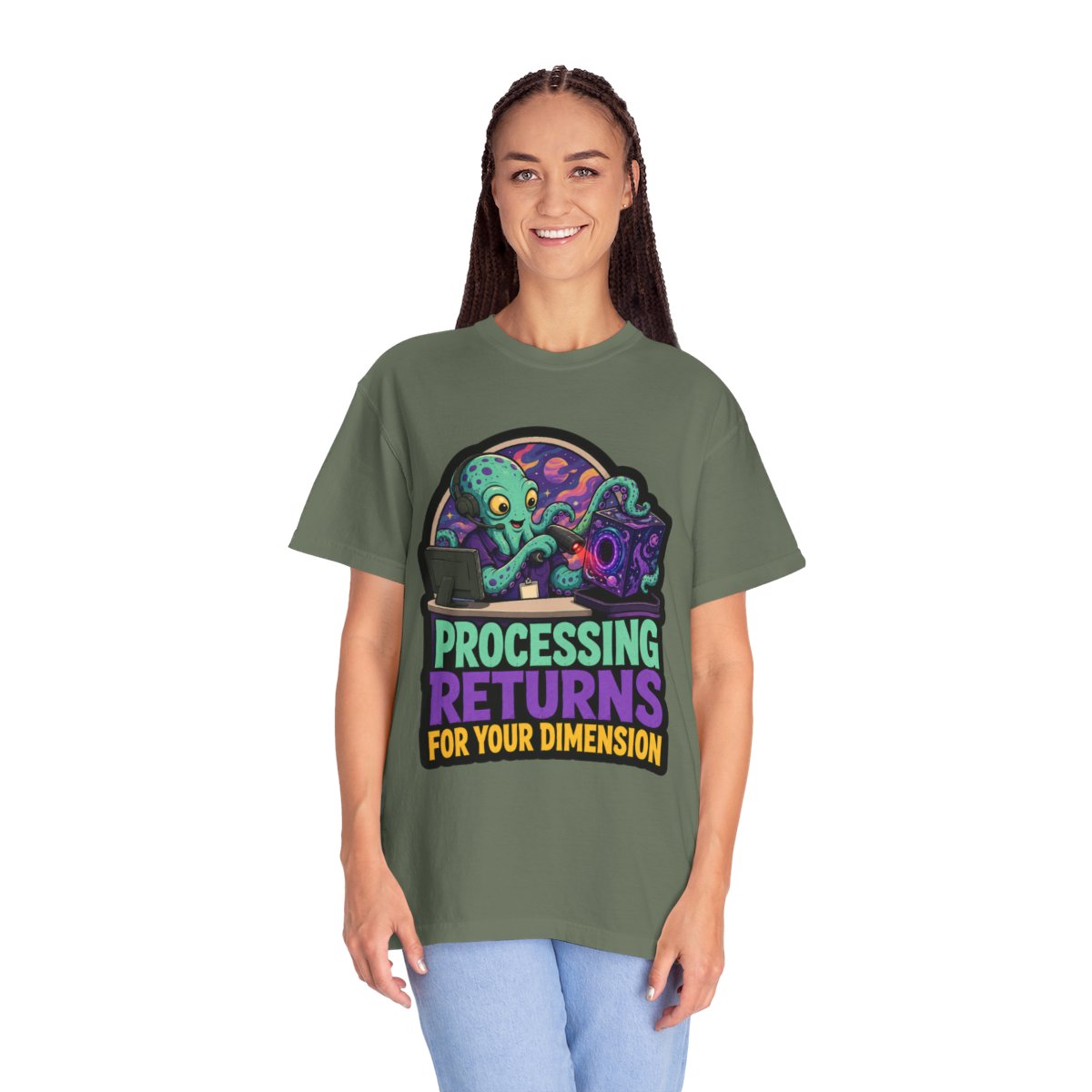 Processing Returns for Your Dimension Halloween T-Shirt
