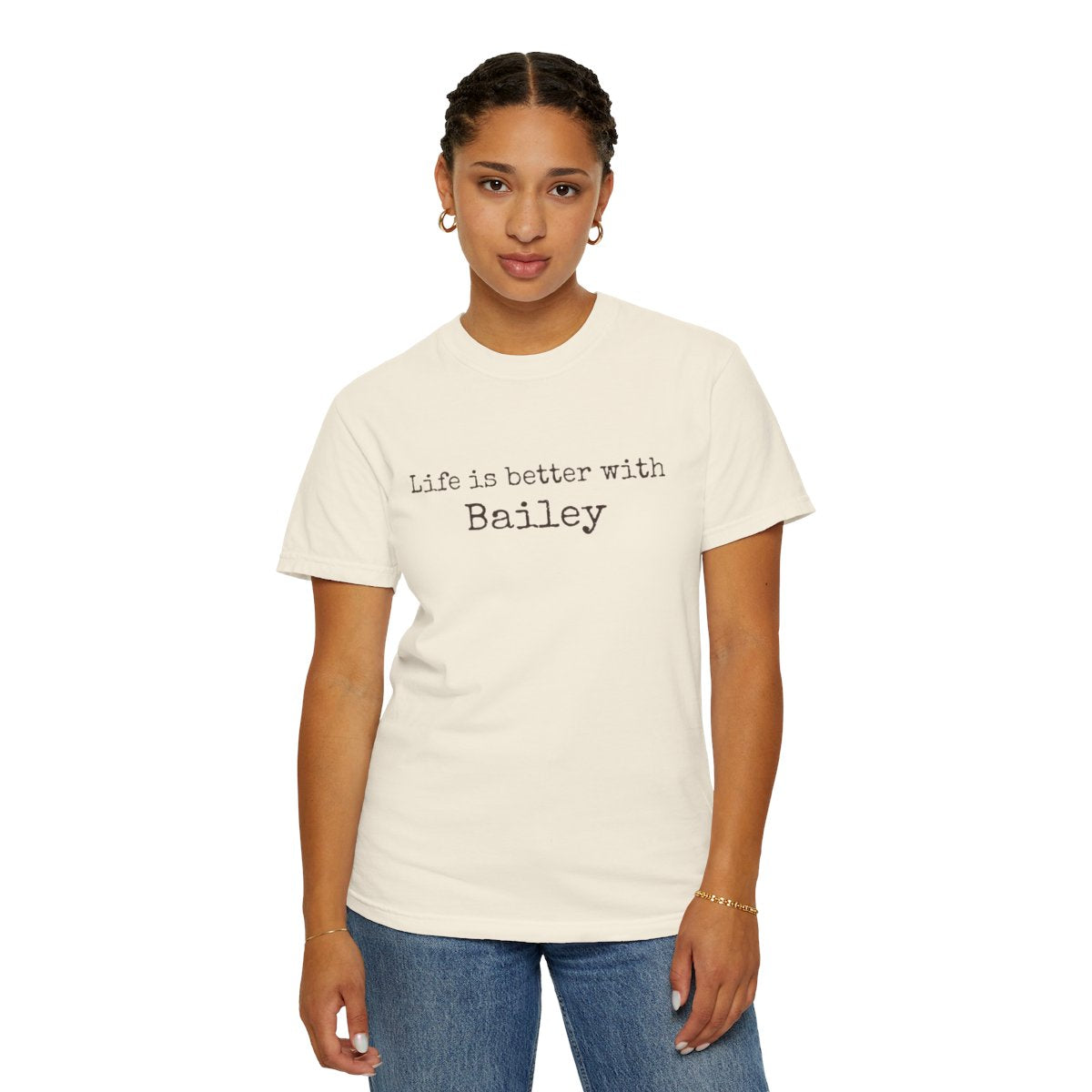 DLT-005 Life Is Better With [Dog's Name] Personalized Comfort Colors® T-Shirt