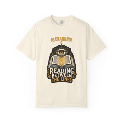 Personalized Reading Between the Lines Book Lover T-Shirt