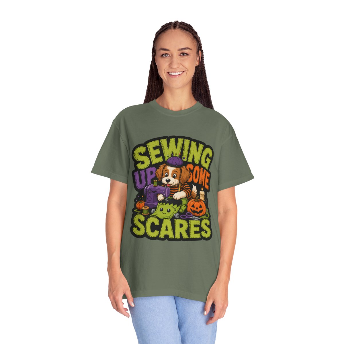 Sewing Up Some Scares Halloween T-Shirt