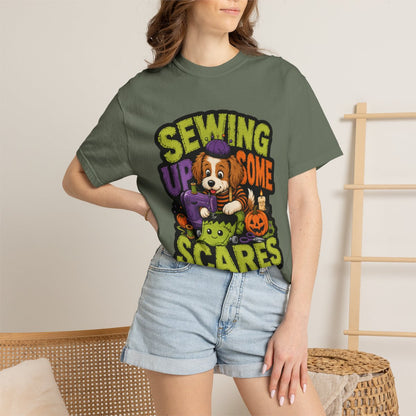 Sewing Up Some Scares Halloween T-Shirt