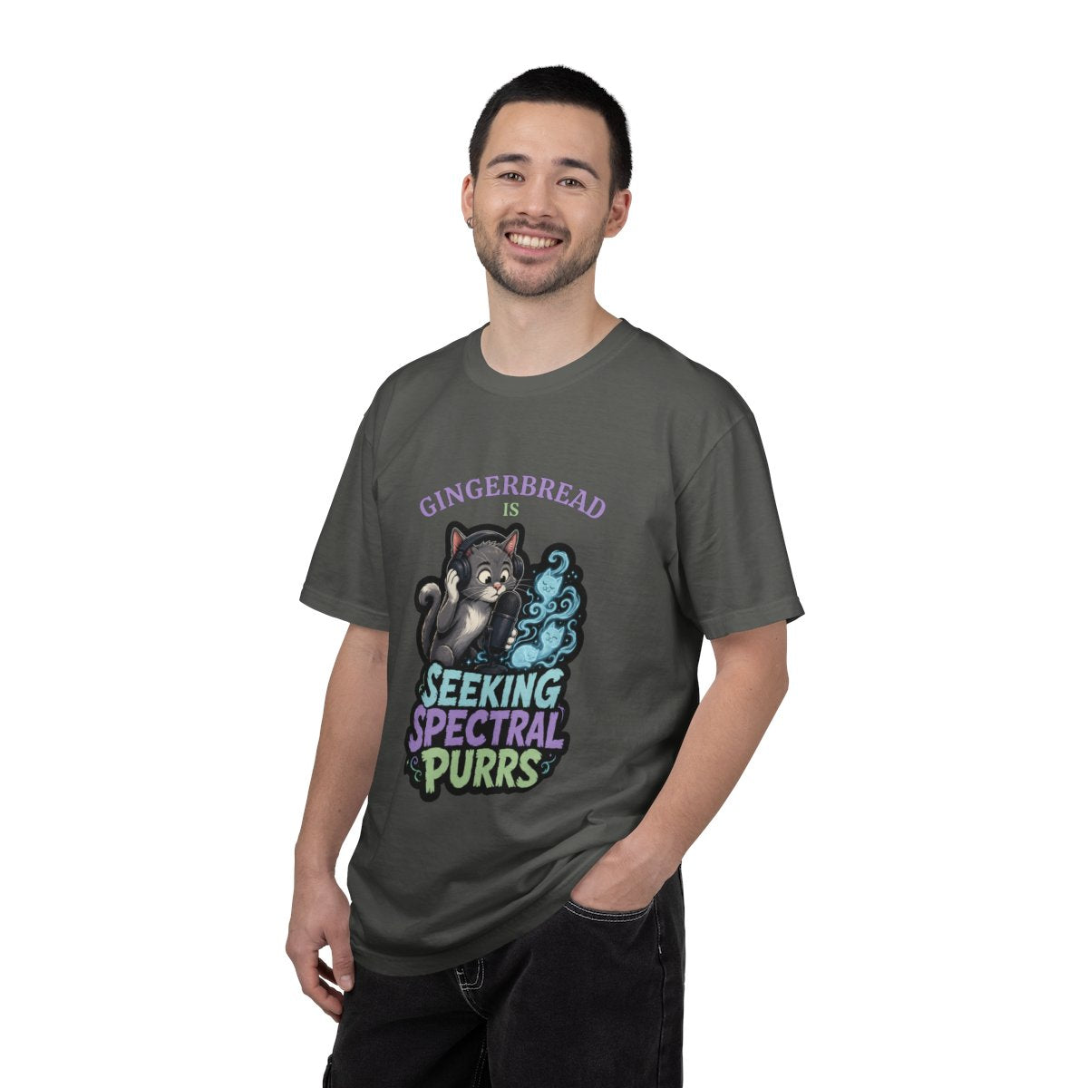 Personalized Seeking Spectral Purrs Cat Halloween T-Shirt