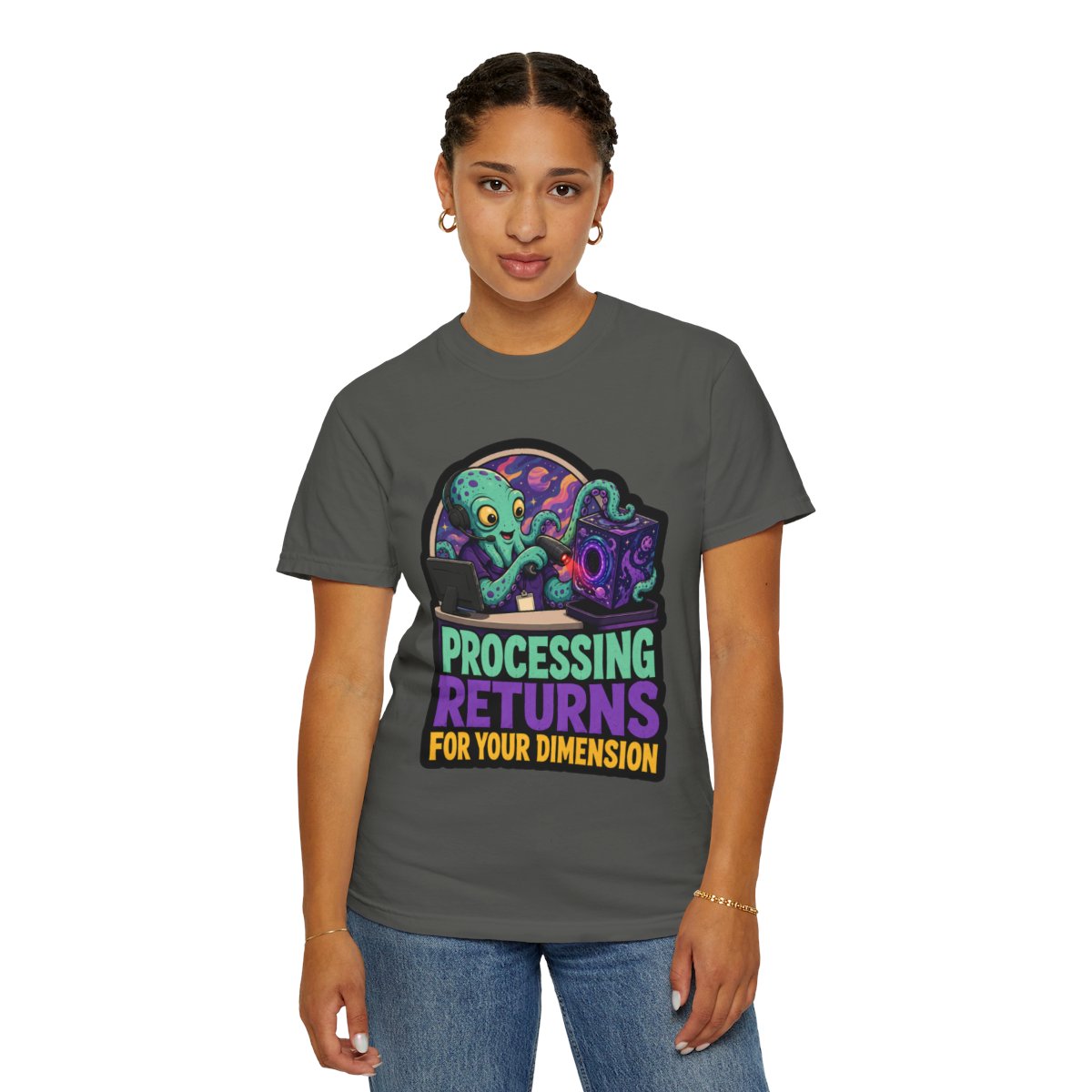 Processing Returns for Your Dimension Halloween T-Shirt