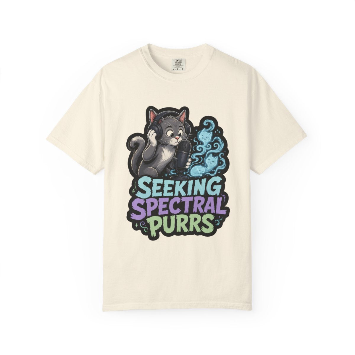 Seeking Spectral Purrs Halloween T-Shirt