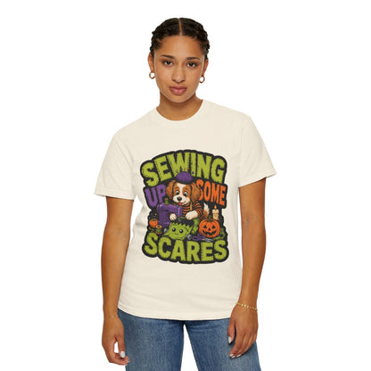 Sewing Up Some Scares Halloween T-Shirt