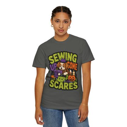 Sewing Up Some Scares Halloween T-Shirt